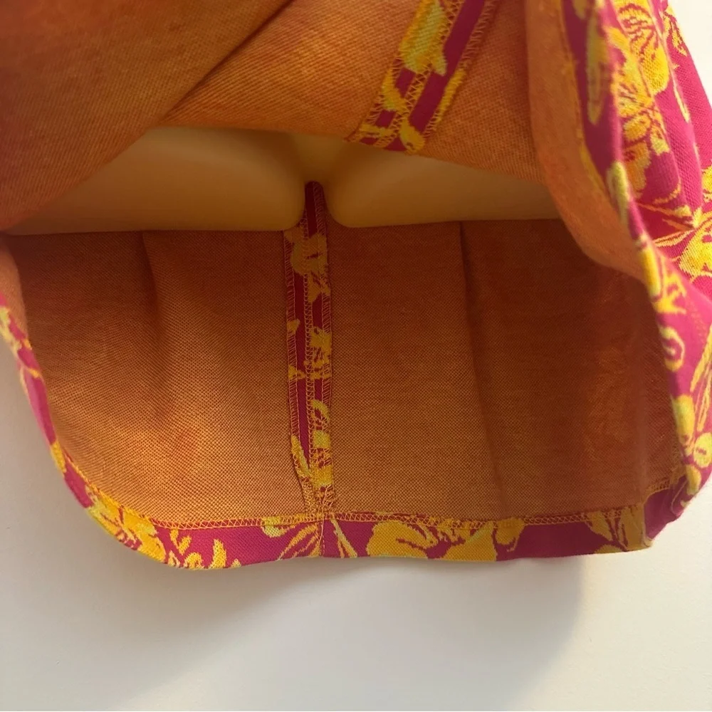 Zara Pink and Orange Floral Mini Dress - Picture 7 of 7